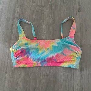Tie dye bralette bikini top